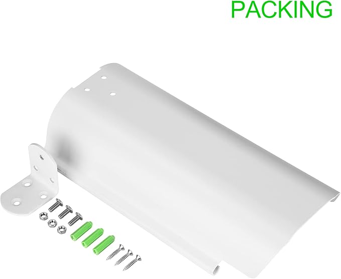 Uogw Sun Rain Shade Camera Cover Shield Works for Blink XT,XT2,(3rd Gen) XT3,XT4 (4th Gen),Arlo,Arlo Pro,WyzeCam,Nest,Ring,Protective Roof for Outdoor Security Cameras, Aluminum Alloy Material-White