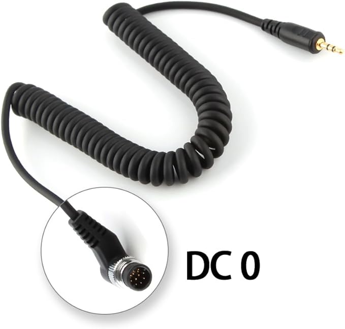 Pixel 3.5mm-DC0 Cable Release Wire Release Remote Shutter Release Cable TW-283 Connection Cable Flash Trigger Cable for Nikon D800 D800E D810 D850 D700 D500