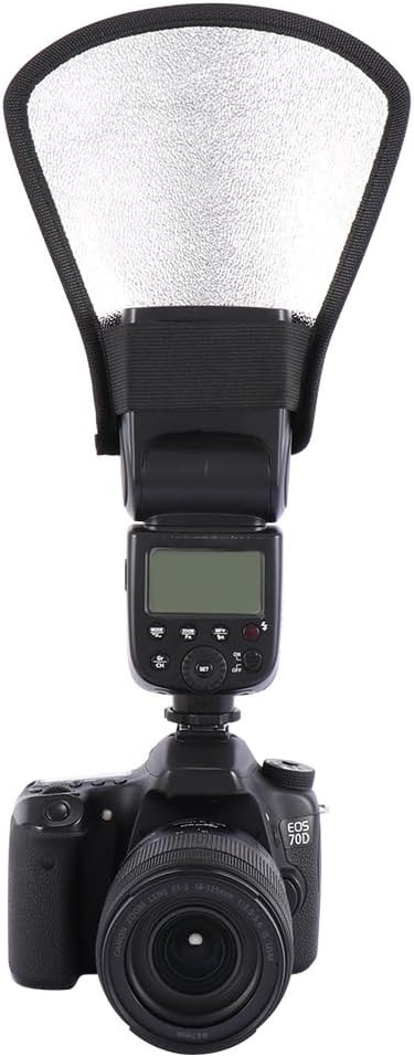 Leadigol 2PCS Flash Diffuser,Camera Flash Diffuser Double-Sided Flash Softbox Photo Light Reflector with Elastic Strap