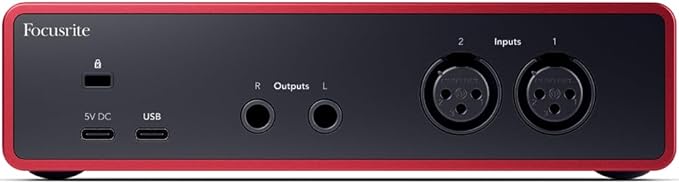 Focusrite Scarlett 2i2 4th Gen USB-C Audio Interface Bundle with PreSonus Eris 3.5 Studio Monitors Recording Shield Condenser Microphone Headphones and Cables