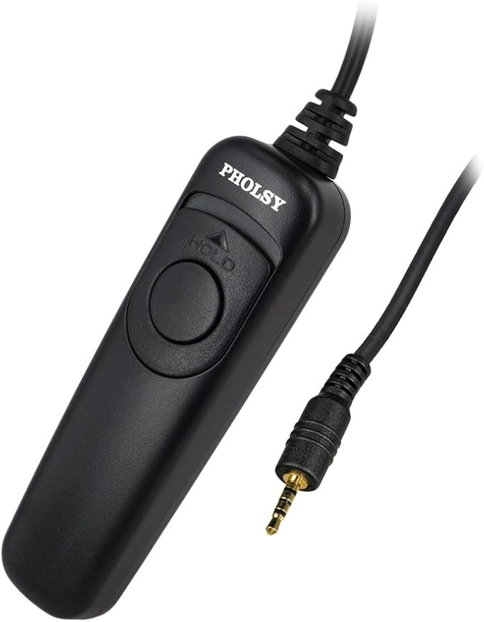 PHOLSY P6 Shutter Remote Control Cable Release Cord for Panasonic S5, S1H, S1RM, S1R, S1M, S1, G95, G91, FZ10002, G9, GH5, G85, G81, GX8, GX7, GH4, GH3, FZ2500, FZ2000, FZ1000, FZ300, FZ200