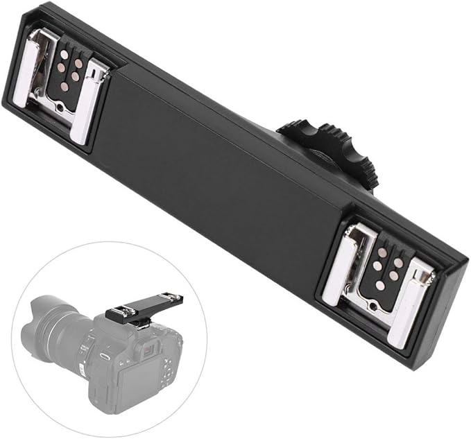 Hot Shoe Flash Bracket Splitter for I-TTL, Hot Shoe Splitter for SLR Camera Camcorder