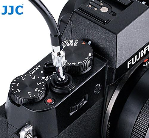 JJC 40cm Red Mechanical Cable Shutter Threaded Release, Bulb-Lock Design for Long Exposure, fits Fuji XT1 XT2 XT3 XT4 X100T Leica M6 M7 M8 Sony RX1 Nikon Df F4 FM2 F3 FE FM3a F80