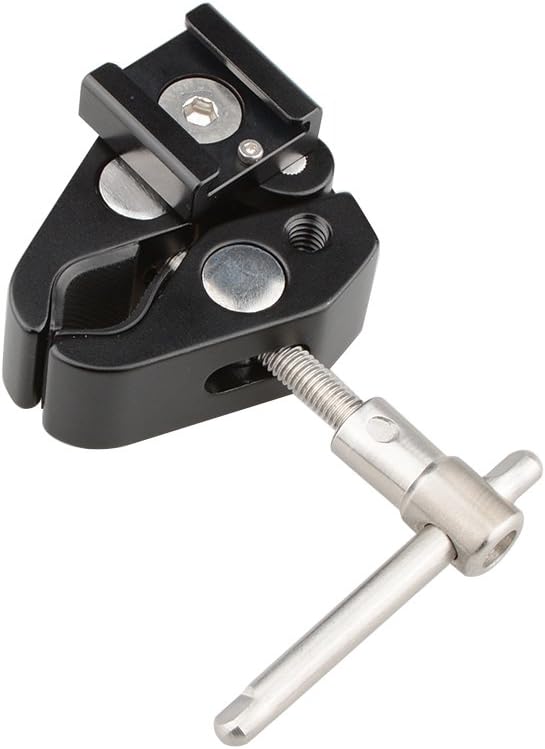 CAMVATE Super Clamp with Cold Shoe Mount for Camera Flash Light Accessories - 1814