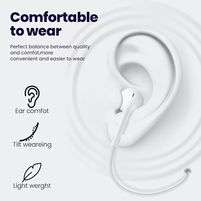 2 Pack Earbuds Headphones Earphones Wired [MFI Certified] USB C Microphone Call Volume Control Noise Isolating Compatible with iPhone 15 Pro Max/15 Pro/15 Plus/15/Samsung S23 Ultra S22+ S21