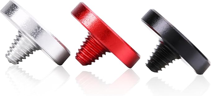3pcs Universal Camera Shutter Button,Metal Mini Soft Release Buttons with Concave Surface