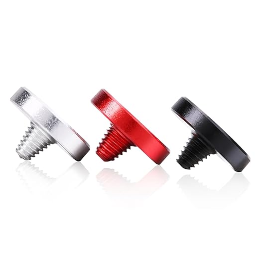 WALFRONT 3Pcs Aluminum Alloy Camera Shutter Buttons, Premium Ergonomic Release Push Pins, Improved Grip and Vibration Reduction for DSLR and Mirrorless Cameras