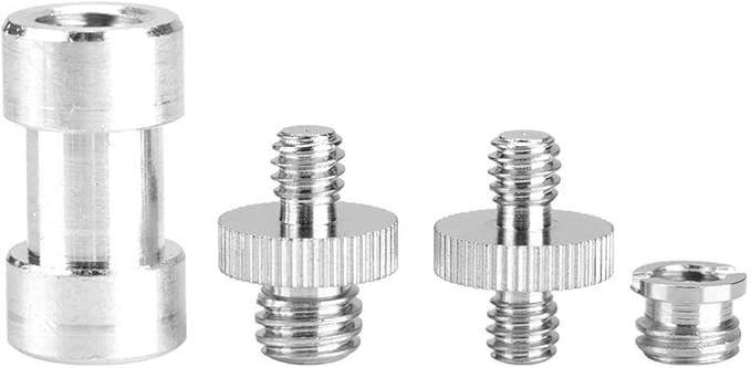 20Pcs Camera Mount Screw Kit, Portable 1/4 Inch to 3/8 Inch,1/4 to 1/4 Threaded Ring Screw Converter Threaded Adapter Accessory for DSLR,Flash,Light Stand,Tripod/Monopod/Ballhead