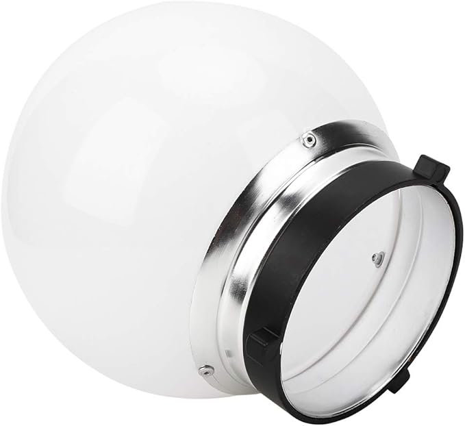S erounder 15cm Translucent Spherical Diffuser Soft Light Ball for Bowens Mount Photography Accessory