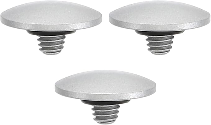 PATIKIL Camera Shutter Button, 3 Pack Soft Shutter Release Button Pure Copper Camera Button Convex Suitable for Nikon for Fujifilm for Leica DSLR/SLR Camera, Silver