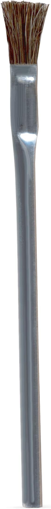 MG Chemicals - 855-144 (Acid) Horse Hair Cleaning Brushes, (Box of 144) 6" Tin Handle, 3/4" Trim Length, 1/4" Length x 3/8" Width Brush Face