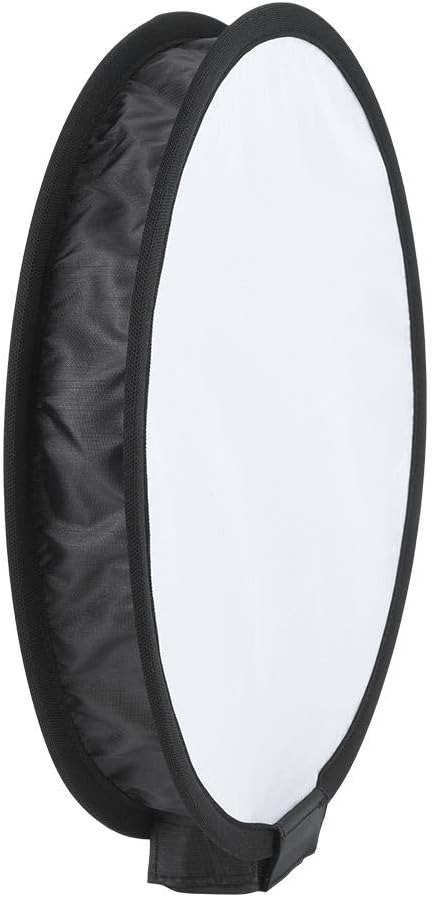 Serounder Softbox Diffuser, 40CM Portable Foldable Round-Shape Nylon Softbox Diffuser with a Storage Bag for Camera Flash Light