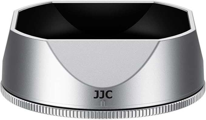JJC Magnetic Lens Hood Shade for Fujifilm XF 23mm f2.8 R WR Lens on X-E5 XE5 Mirrorless Camera, for Fuji XF 27mm f2.8 R WR, XF27mm f/2.8 Lenses, Not Affect to Use 39mm Filter or Cap, Silver
