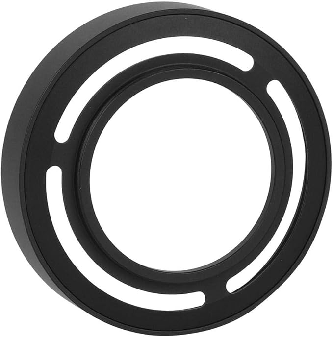 Hollow Metal Lens Hood - Compact Lens Hood - Detachable Camera Lens Hood - for X10/X20/X30 Camera(Black)