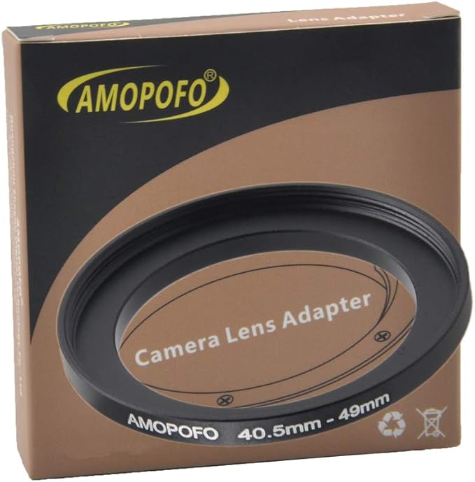 40.5 to 49mm Metal Step Up Ring Adapter for Canon,for Nikon,for Sony,for Fuji, Camera Lenses & UV,ND,CPL Camera Filters, Made from CNC Machined Space Aluminum with Matte Black Electroplated Finish