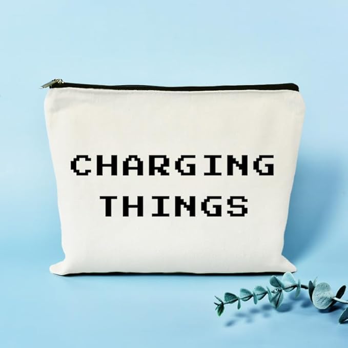 Charger Cable Organizer Bag Case Pouch Small Airplane Travel Essentials Plugs Chargers Cord Electronics Case Storage Tech Bags Christmas Gifts for Traveller Gamer Business Vacation Travel Gadgets