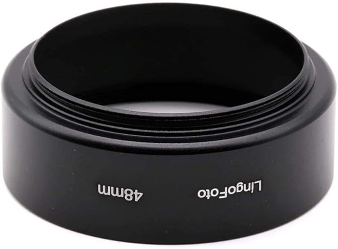 48 mm Standard Screw in Mount Metal Lens Hood Cover for Canon QL17 GIII DSLR Camera