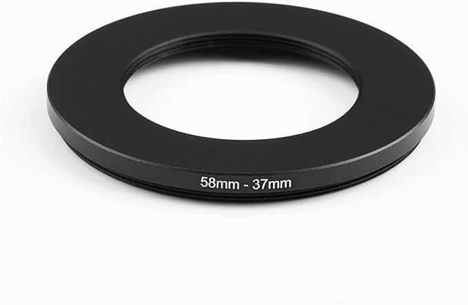 58mm to 37mm Step-Down Ring Filter Adapter,for All Brands UV ND CPL, Metal Ring Step-Down Rings Adapter Filter (58mm-37mm)