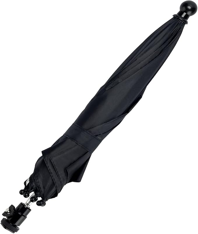 DSLR Mirrorless Camera Hot Shoe Umbrella Rain Cover Protector Sunshade - Compatible with Canon R5, R6, Niko n Z7II, Z6II, Sony A7IV,A7III,and More -19-Inch Diameter Weather Protection for Photography