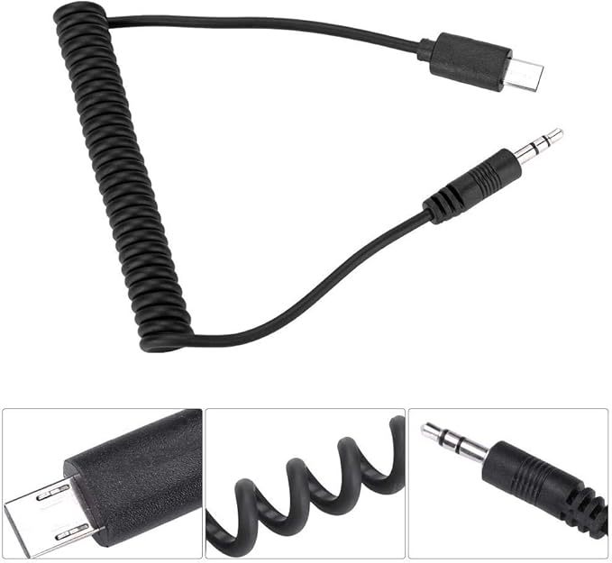 RM-VPR1 3.5mm/2.5mm Shutter Release Cable Cord for A7III/A9/A99 II/A7 II/A6500 Camera(3.5mm-)