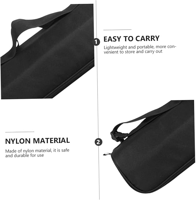 Portable Padded Tripod Carrying Case Storage Bag with Comfortable Shoulder Strap for Camera Tripods and Light Stands Unisex Design Black