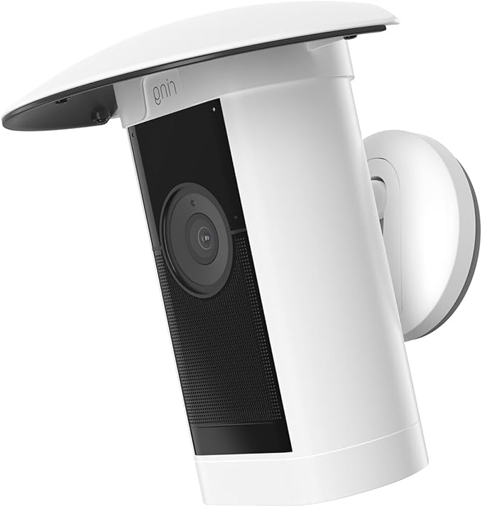 HOLACA Sun Rain Shade Camera Cover for Stick Up Cam Pro, Camera Shield for Resistant UV (White)