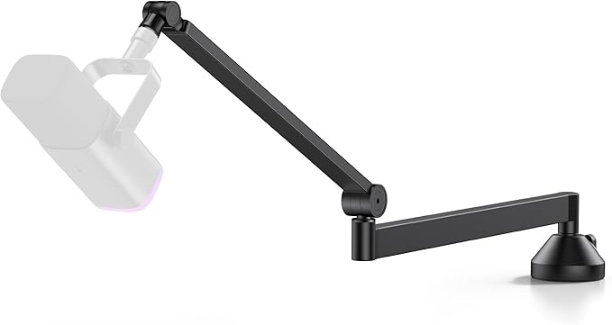 InnoGear Low Profile Mic Arm, 360° Rotatable Microphone Arm Stand Foldable Desk Mic Boom Arm with 3/8" to 5/8" Adapter for Fifine AM8 K669B Blue Yeti HyperX QuadCast SoloCast AT2020 and Other Mics