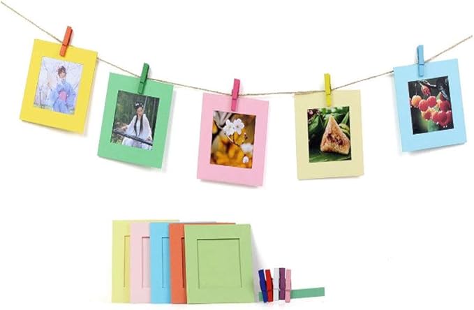 Fujifilm instax Square Instant Film 2X (40 Exposures) + Hanging Photo Frames for Square Film Assorted Colors – Deluxe Accessory Bundle