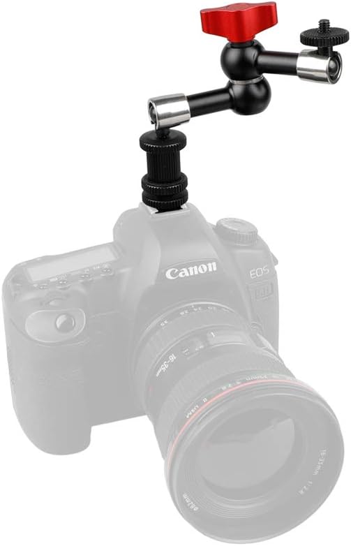 CAMVATE 7" Articulating Magic Arm + 1/4" Cold Hot Shot Mount for Camera LED Light Monitor - 1088