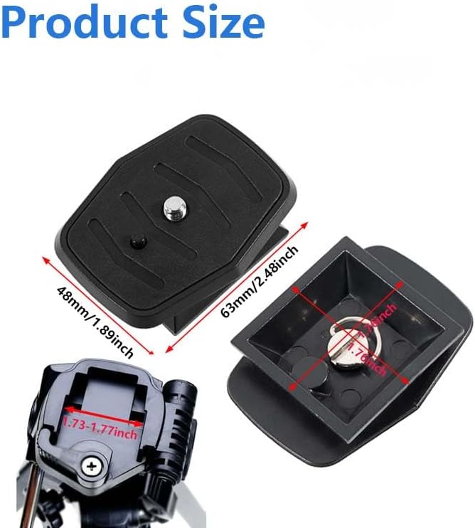 Tripod Quick Release Plate，Secure Locking, Easy to Use for Cameras, DSLRs, and Video Cameras