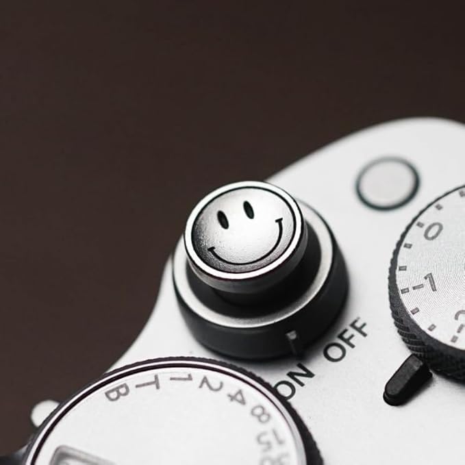 Camera Shutter Button Compatible with FUJIFILM X-T5 X-T4 X-T20 X-T30 X-T200 X-PRO2 ，,Soft Release Button for laica M9 (Smile)