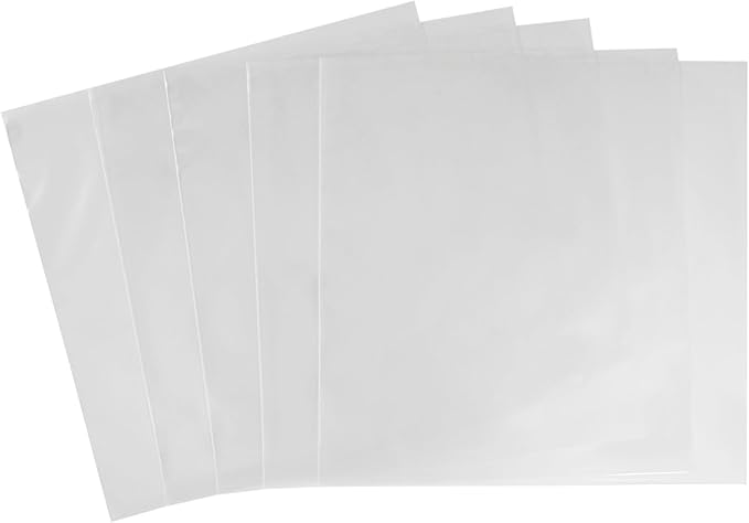 (100-Pack) 10 Inch 78rpm Clear Vinyl Record Outer Sleeves – Heavy-Duty 3 Mil High-Clarity Polyethylene – Flush Cut, Archival-Quality Protection for Album Covers – Shields from Dust, Scratches & Wear