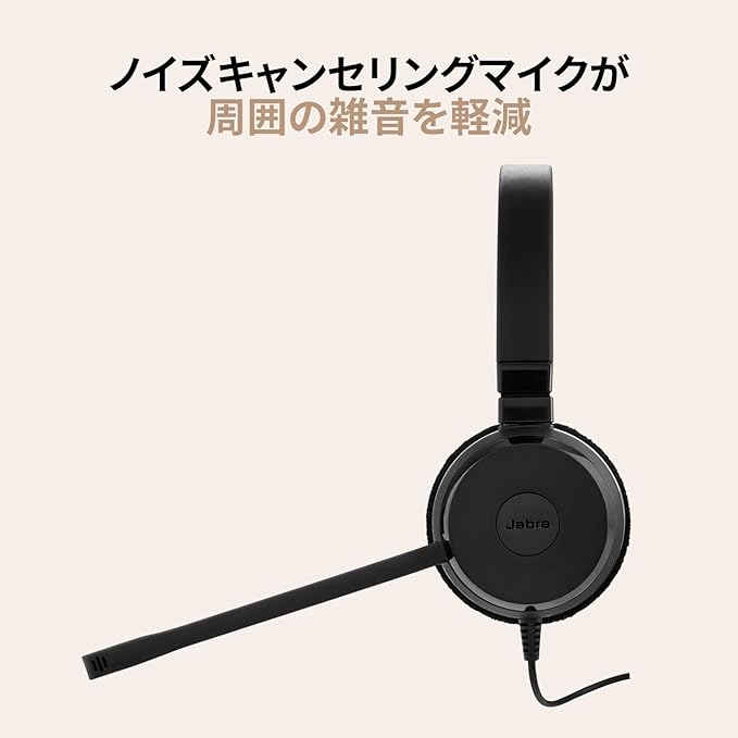 Jabra Evolve 20 SE Mono Headset - Microsoft Certified Headphones for VoIP Softphone with Passive Noise Cancelling - USB-C/A - Black