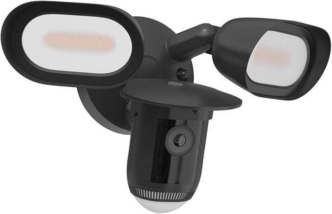 Holicfun Protective Sun Rain Shade Cover for R-ing Floodlight Cam Wired Pro, Black