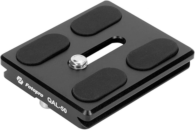 Camera Quick Release Plate QAL-50 for Fotopro Tripod Video Head Black