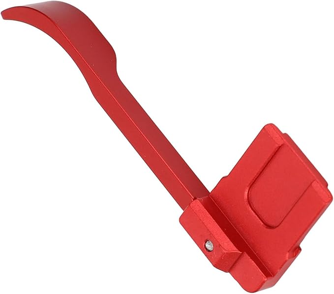 Bewinner Thumb Up Grip for A6700, Aluminum Alloy Camera Thumb Rest with Hot Shoe Cover, Ergonomic Hand Grip for Secure OneHanded (Red)