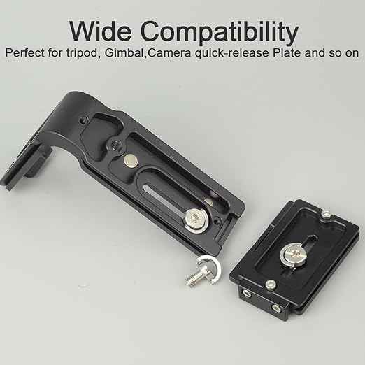 Stainless Steel D Shaft D-Ring 1/4 Inch Camera Screw Tripod Mounting Screw Quick Release Plate Thumb Screw Adapter for Camera Tripod Monopod Quick Release Plate
