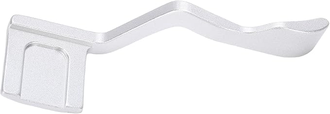 Akozon Camera Thumb Up Grip for Hot Shoe, Aluminum Alloy Hand Grip Rest, Ergonomic Thumb Support for Enhanced Comfort and Stability (Silver)