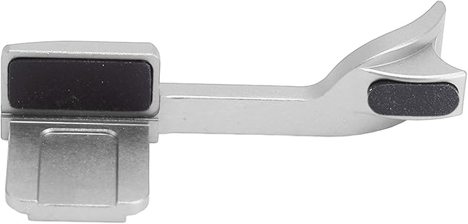 Dpofirs Aluminum Alloy Thumb Up Grip for Q2, CNC Machined Hot Shoe Hand Grip for Better Balance & OneHanded Operation (Gray)