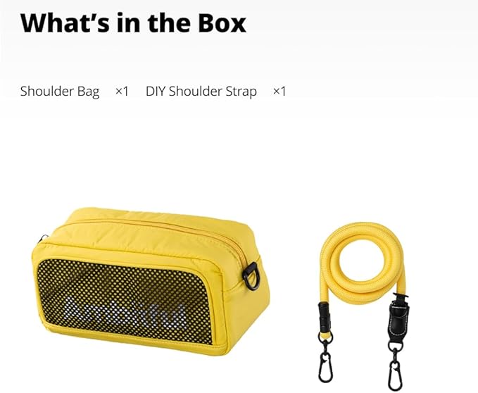 AMBITFUL Neo One N1 Action Camera Bag, Waterproof Crossbody Shoulder Pouch Compatible with DJI Osmo Pocket 3, Xtra Muse, Insta360 Ace Pro 2, GoPro 13, DIY Strap Design,Yellow