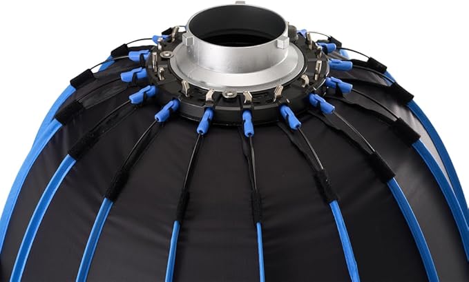 Amaran Light Dome 60 Bowens Mount Modifier,Size 60cm (2ft),Quick-Release Design with Grid,Two Difusion and Carrying Bag,Compatible with Amaran COB Lights and Other Bowens Mount fixtures