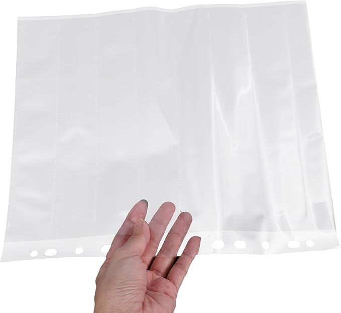 10pcs 135-hole Film Negative Sleeves Waterproof Protective Binder Pockets for Photographers Photo Storage and Archival Preservation