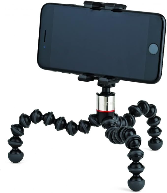 JOBY GripTight ONE GP, Universal Phone Holder, Magnetic GorillaPod Flexible Small Tripod for Smartphone, Foldable and Portable , Watch FIFA World Cup Football, Black