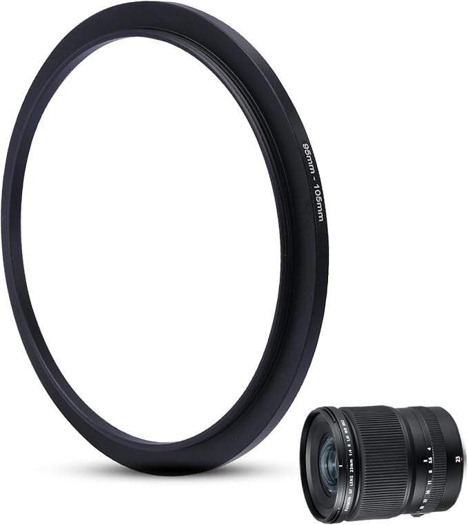 Metal Step Up Ring Filter Adapter - 95mm to 105mm - Metal Ring Step Up Rings Adapter Filter Compatible with All 105mm UV, CPL, ND, Lens Hood, Threaded Lens ect