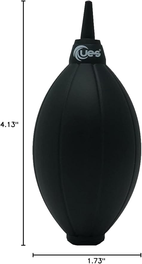 UES Air Blower Dust Blaster for Digital, DSLR, SLR Cameras Sensor Lens Cleaning, Rubber Bulb Air Pump Dust Blower Cleaner - Black