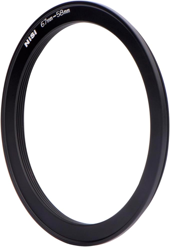 NiSi 67mm Adapter for 58 mm Close Up Lens - 67-58mm Step Down - Threaded Stepping Adapter, 67 Male Lens Attachment 58 Female Filter and Accessory Thread, Anodized Aluminum