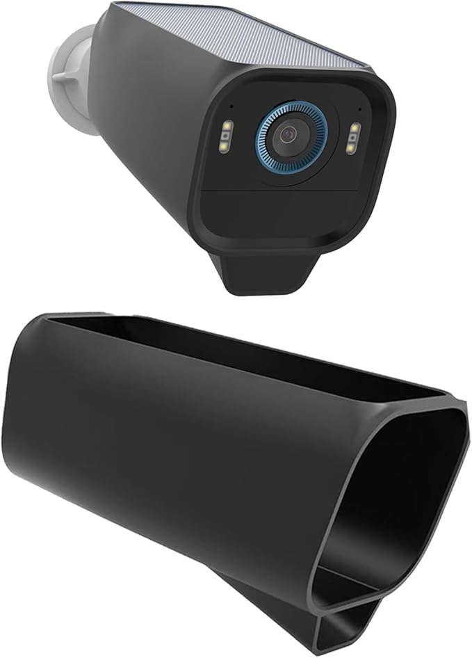 Silicone Case for eufyCam S3 Pro Camera [2024 Upgrade] – Ultra-Thin Protective Cover, IP66 Waterproof & Shockproof Skin, for eufy Security Wireless Outdoor Camera (Black)
