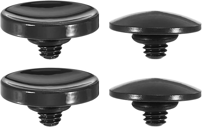 PATIKIL Camera Shutter Button, 4 Pack Soft Shutter Release Button Pure Copper Camera Button Suitable for Nikon for Fujifilm for Leica DSLR/SLR Camera, Black
