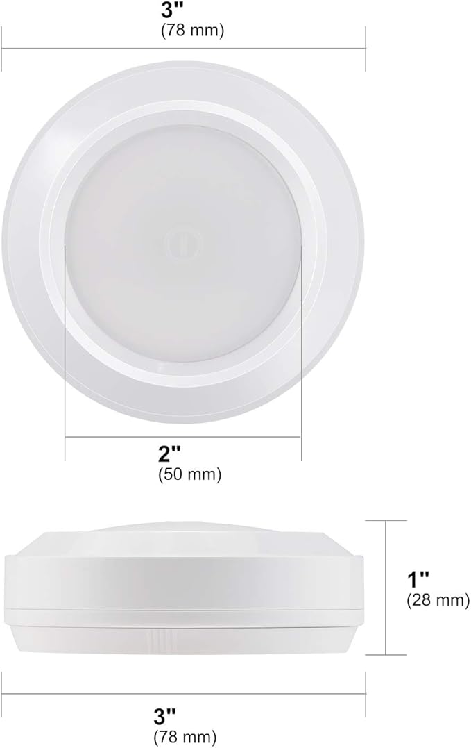 HONWELL Tap Light Wireless Touch Cabinet Light Multi Colored Push Counter Lights Dimmable Battery Powered RGB Puck Lights Stick on Voice Level Lights for Classroom Closet Shelf(5Pack)