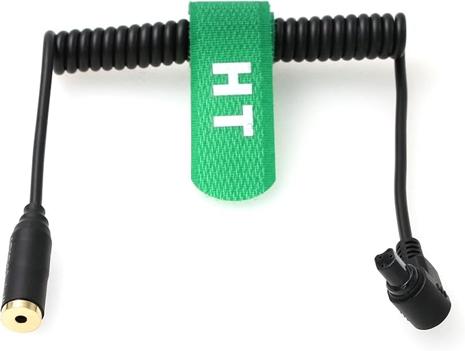HangTon Remote Trigger Cable Adapter for Canon R3 R5 1DX 6D 7D 5D MKIII 60D EOS SLR Camera, 2.5mm Female to N3